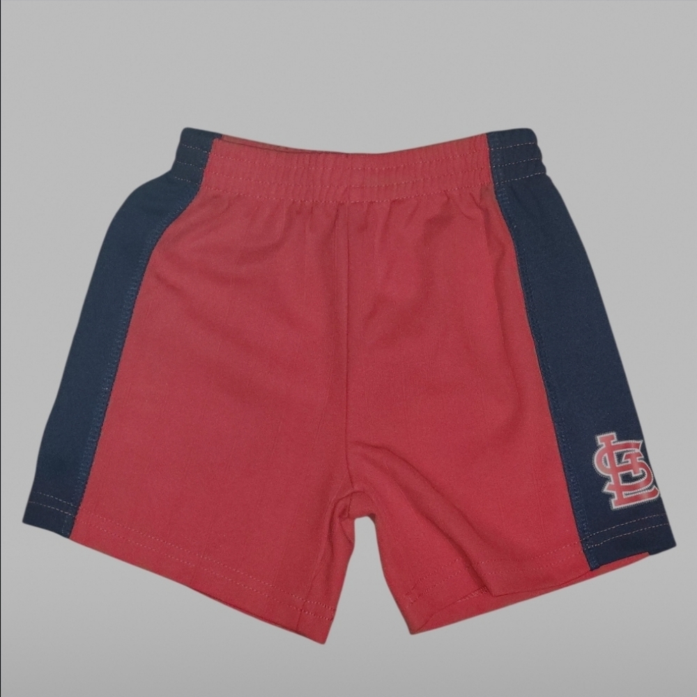 St. Louis Cardinals Red Shorts Infant Boys Sz 24Months MLB Logo Baseball Fandom